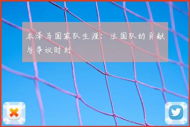本泽马国家队生涯:法国队的贡献与争议时刻